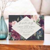 Plum Blossom | Elegante Florentiner Graduierungspa Einladung