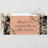 Plum Blossom Hochzeitseinladung Einladung (Vorne/Hinten)