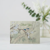 Plum Blossom im Frühling Postkarte (Stehend Vorderseite)