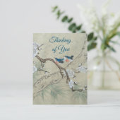 Plum Blossom im Frühling Postkarte (Stehend Vorderseite)