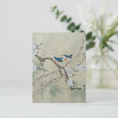 Plum Blossom im Frühling Postkarte (Stehend Vorderseite)
