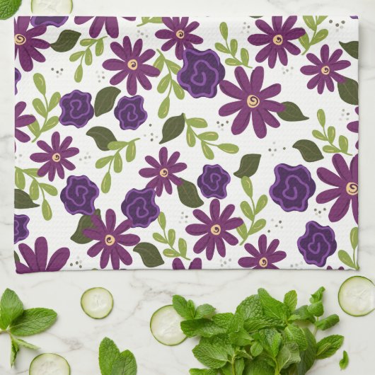 Plum Blossom Küchentücher (Gefaltet)