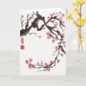 Plum Blossom Kurve Blankenkarte Karte (Gelbe Blume)