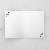 Plum Blossom Line Art - Botanische Karte (Innenseite)