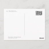 Plum Blossom ‘Okina’ Postkarte (Rückseite)