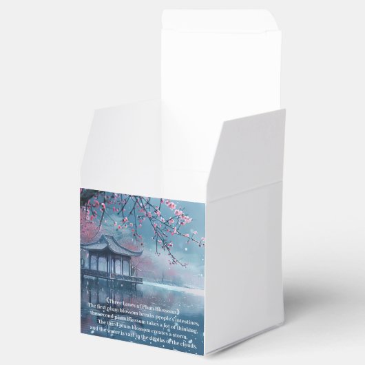 Plum Blossom Pavilion Geschenkschachtel (Geöffnet)