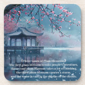 Plum Blossom Pavilion Getränkeuntersetzer (Vorderseite)