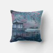 Plum Blossom Pavilion Kissen (Rückseite)
