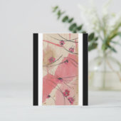 Plum Blossom Splash Postkarte (Stehend Vorderseite)