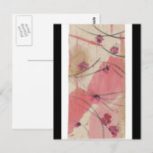 Plum Blossom Splash Postkarte (Vorne/Hinten)
