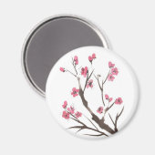 Plum Blossom Spring Magnet (Vorderseite/Rückseite)