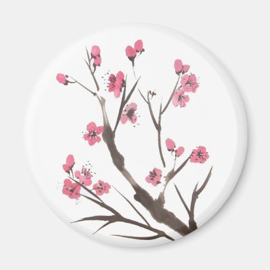 Plum Blossom Spring Magnet (Vorne)