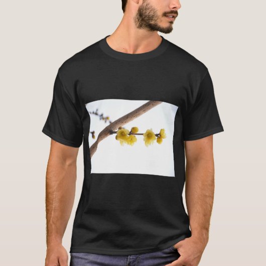 Plum Blossom Winterkunst T-Shirt (Vorderseite)