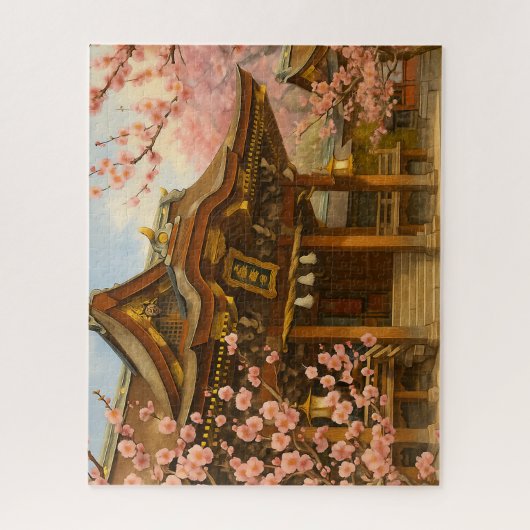Plum Blossoms at Kitano Tenmangu Shrine Puzzle (Vertikal)