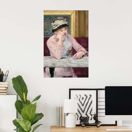 Plum Brandy - Edouard Manet Fine Art Poster (Heimbüro)