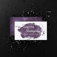 Plum Brush Stroke | Moderner Lila Trendy Spritzer