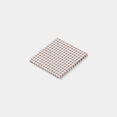 Plum Buffalo Kariert Post-it Notes für stilvolle N Post-it Klebezettel (angewinkelt)