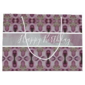 Plum Burgundy Große Geschenktüte (Rückseite)