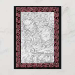 Plum Celtic Knots Design Foto Postkarte