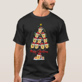 Plum Christmas Tree Lights Santa Plum Xmas T-Shirt (Vorderseite)