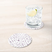 Plum Confetti Aquarell Dots Paper Untersetzer (Vor Ort)