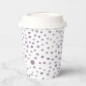 Plum Confetti Aquarelltöne Papier Cup Pappbecher (Links)