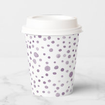 Plum Confetti Aquarelltöne Papier Cup