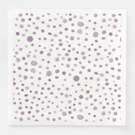 Plum Confetti Wasserfarbe Dots Papier Napkin Serviette