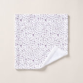 Plum Confetti Wasserfarbpunkte Badhandtuch Set (Waschlappen)