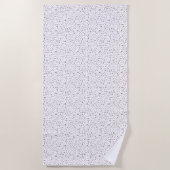 Plum Confetti Wasserfarbpunkte Strandtuch (Vorderseite)