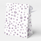 Plum Confetti Watercolor Dots Gefälligkeitsbox Geschenkschachtel (Rückseite)