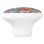 Plum Crazy Keramik Pull Keramikknauf (Seitenansicht)