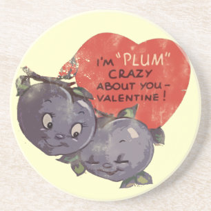 Plum Crazy über mein Valentine Sandstein Untersetzer