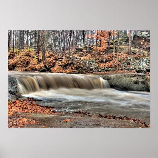 Plum Creek Falls, Olmstead Falls, Ohio Poster (Vorne)