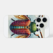 Plum Curculio Dorsal View 020924IREF212 - Watercol iPhone Hülle (Rückseite (Horizontal))