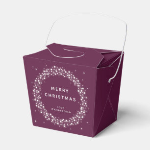 Plum Custom Message Sparkling Lights Weihnachten Geschenkschachtel