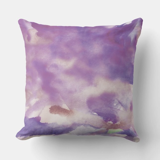 PLUM DONE WATERCOLOR Retro DESIGN Kissen Kissen (Vorderseite)