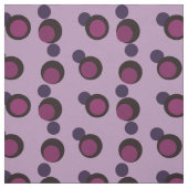Plum Eclipse - Luxe Mid-Century Circles Stoff (Muster)