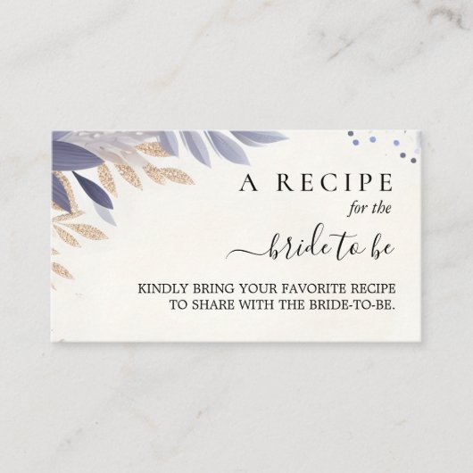 Plum Fall Summer Lavender Sage Brautparty Begleitkarte (Vorderseite)