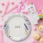 Plum Fall Summer Lavender Sage Brautparty Pappteller (Party)