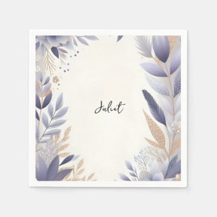 Plum Fall Summer Lavender Sage Brautparty Serviette