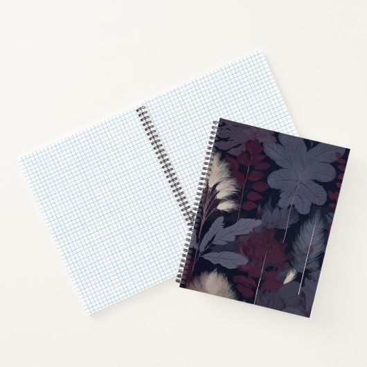 Plum Fig & Pampas Grass Botanical Notebook Notizblock (Innenseite)