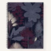 Plum Fig & Pampas Grass Botanical Notebook Notizblock (Vorderseite)
