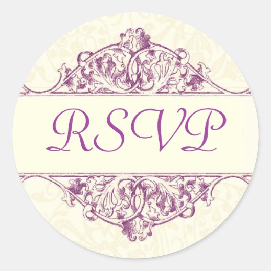Plum Filigree UAWG Sticker (Vorderseite)