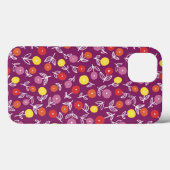 Plum Floral Ditsy iPhone Case (Rückseite (Horizontal))