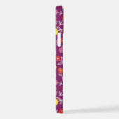 Plum Floral Ditsy iPhone Case Hülle (Rechte Seite)