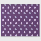 Plum Floral Geschenkpapier (Flach)