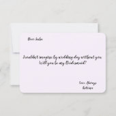 Plum floral werden Sie mein Vorschlag für eine Übe Einladung (Rückseite)