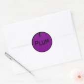 Plum Fruchtkleber Runder Aufkleber (Umschlag)