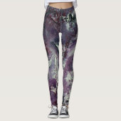 Plum Funky Art Leggings (Vorderseite)